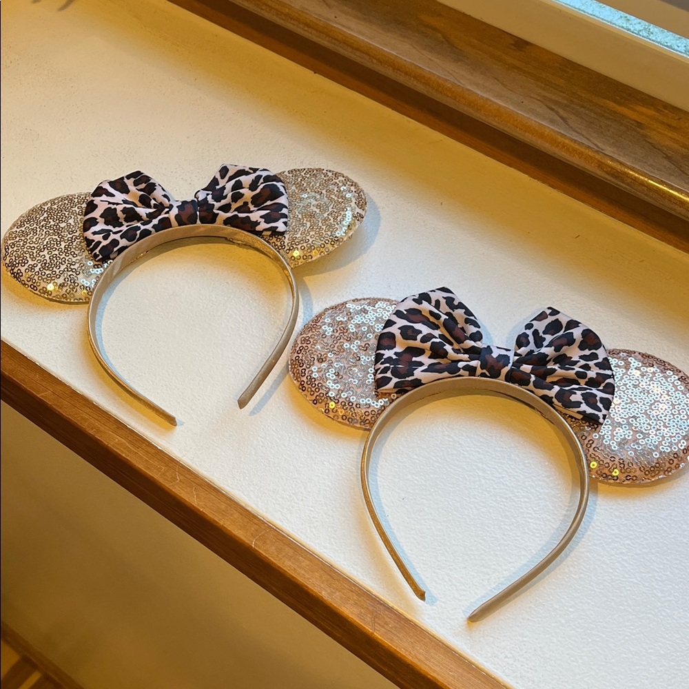 Sparkly cheetah print Disney Ears!